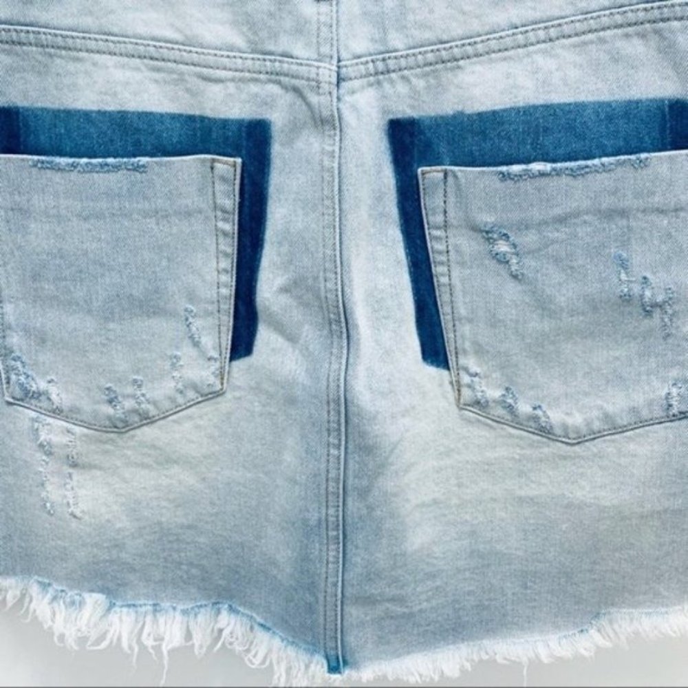 NWT One Teaspoon • High-Waist Denim Mini Skirt, 29 - Picture 13 of 16